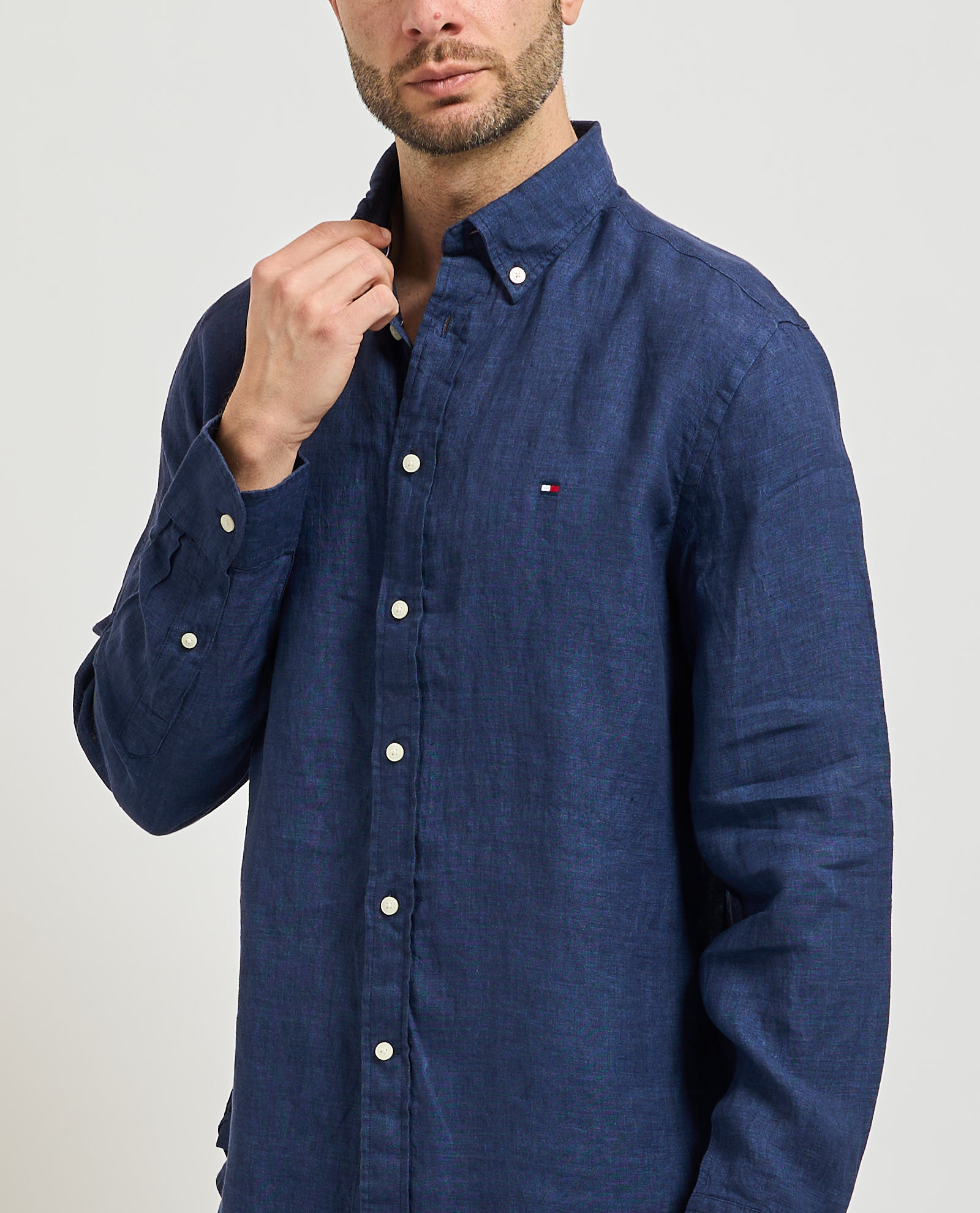 Camicia di lino uomo Tommy Hilfiger TOMMY HILFIGER Abbigliamento e accessori > Abbigliamento - dettaglio 3